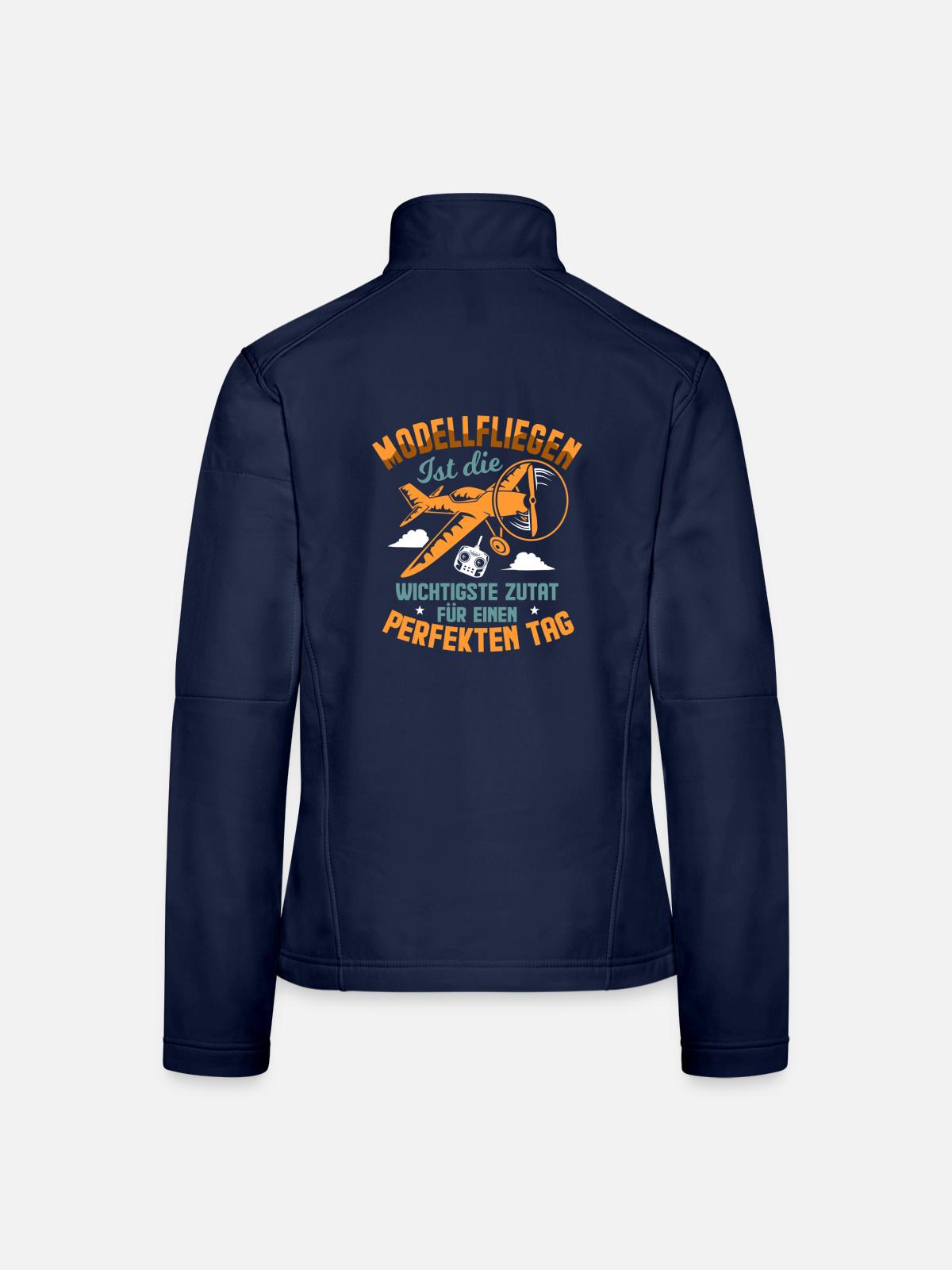 Modellfliegen Modellflug Modellflugzeug - Frauen Softshelljacke - Navy - Hinten