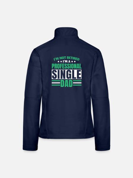 Ich bin nicht im Ruhestand, ich bin ein profession - Frauen Softshelljacke - Navy - Hinten