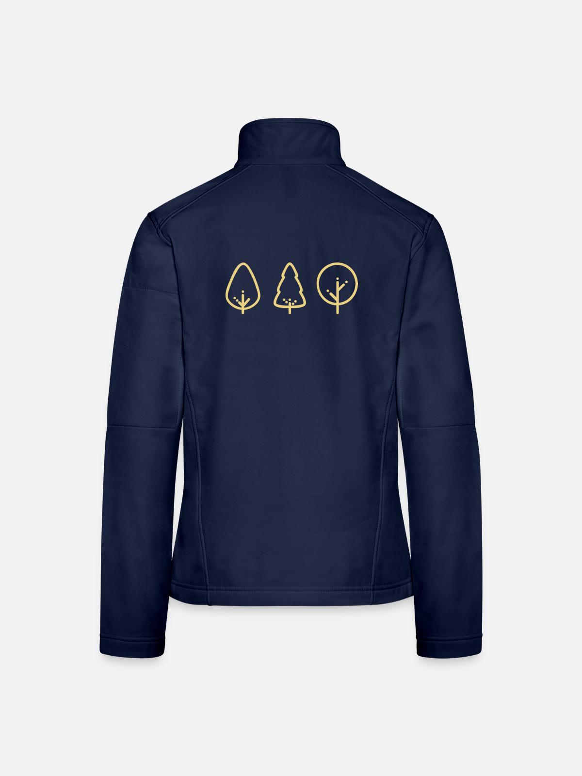 Icon Wald - Frauen Softshelljacke - Navy - Hinten