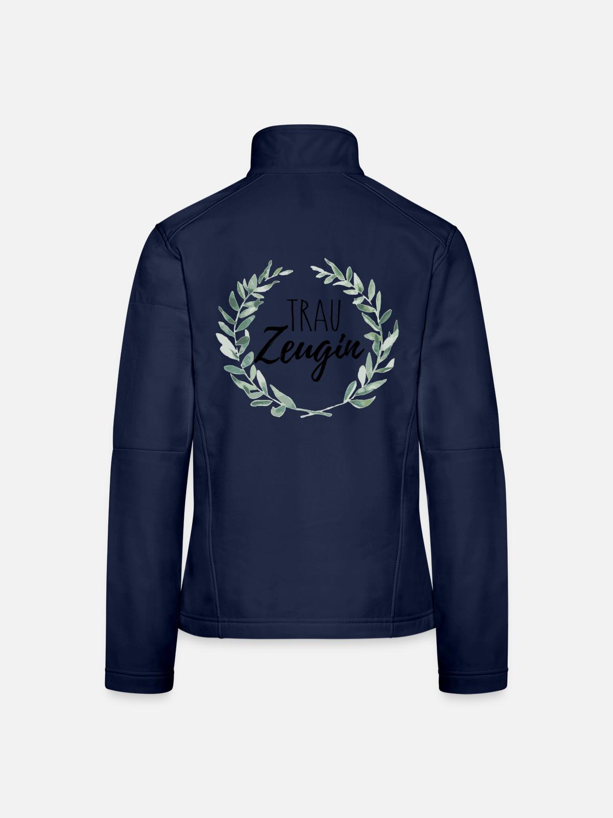 Trauzeugin - Frauen Softshelljacke - Navy - Hinten