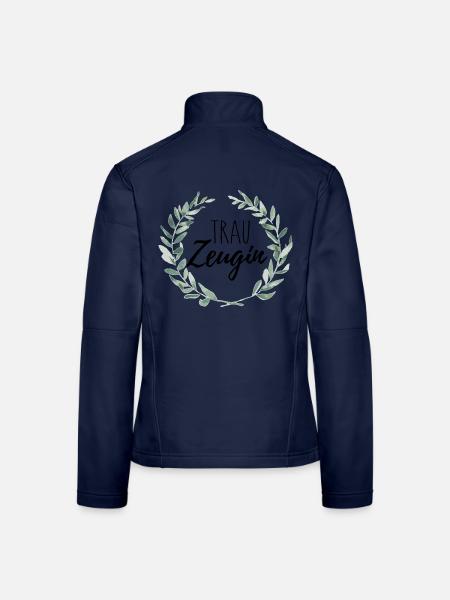 Trauzeugin - Frauen Softshelljacke - Navy - Hinten