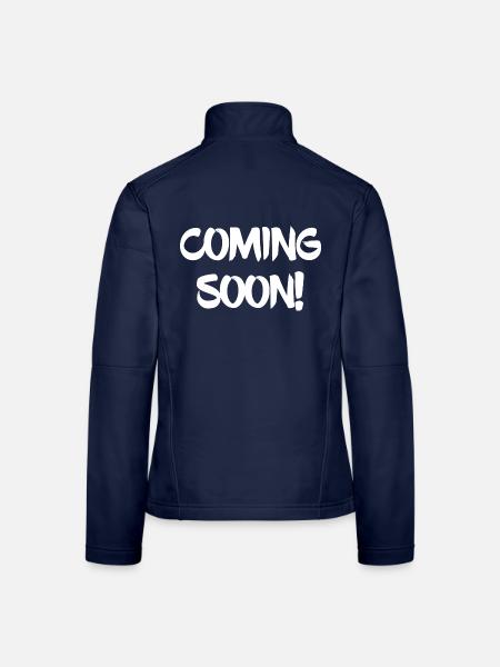 Coming Soon! - Frauen Softshelljacke - Navy - Hinten
