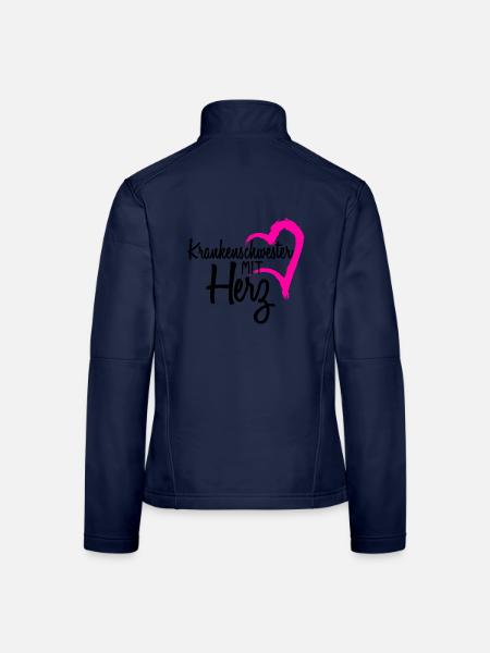 Krankenschwester Geschenk - Frauen Softshelljacke - Navy