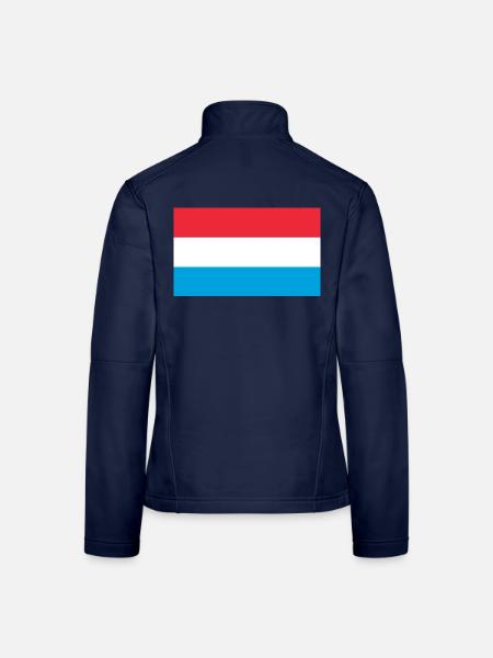 Luxemburg - Frauen Softshelljacke - Navy - Hinten