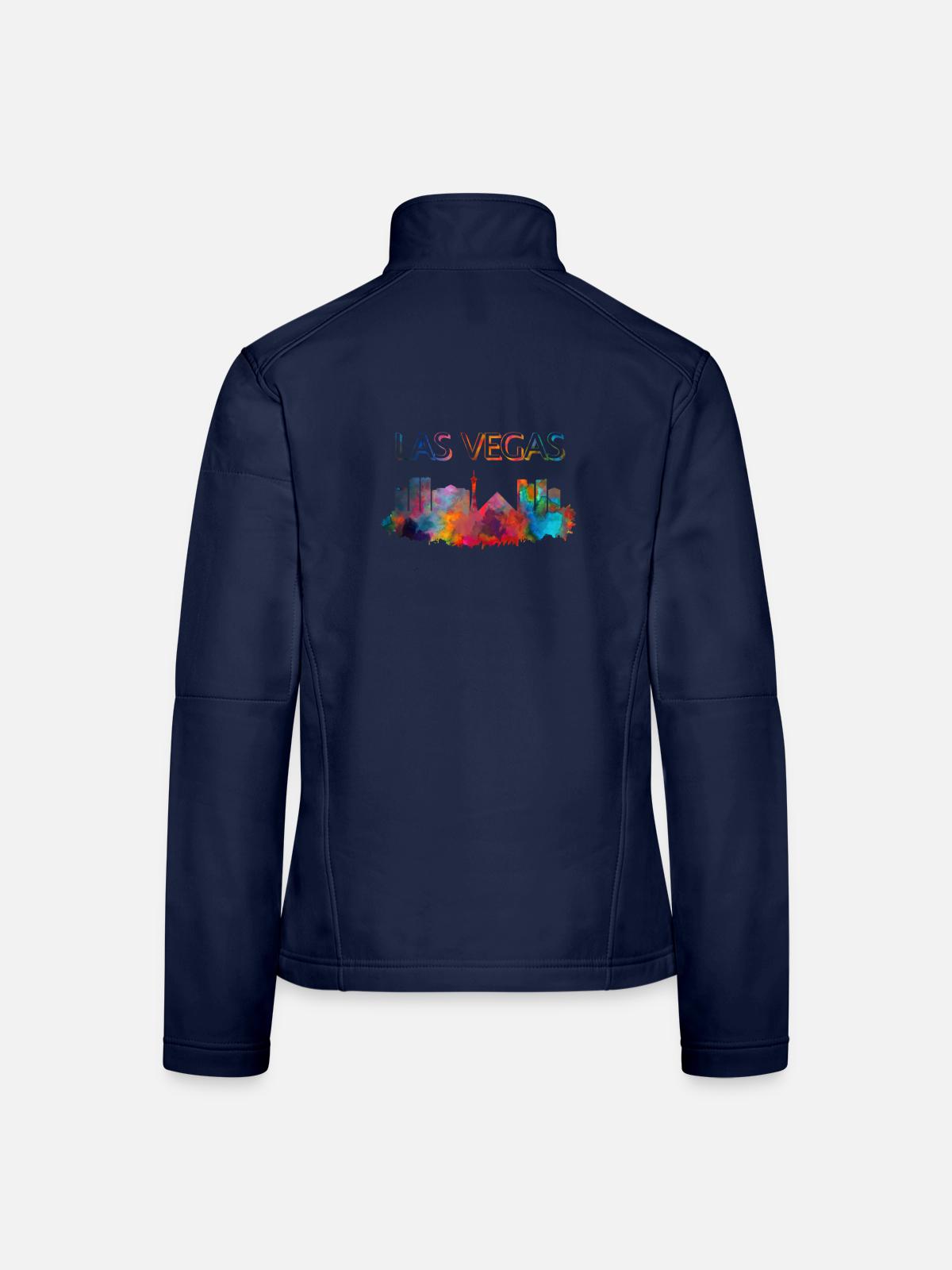 Las Vegas - Frauen Softshelljacke - Navy - Hinten