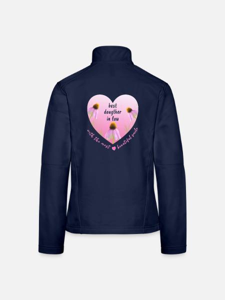 best daugther in law - Frauen Softshelljacke - Navy