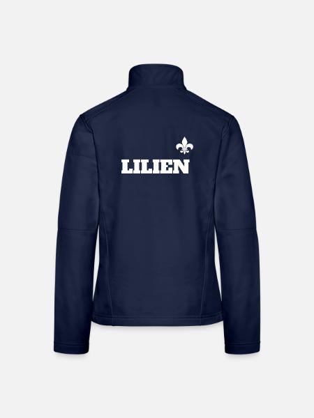 Darmstadt Fußball Lilien T-Shirt - Frauen Softshelljacke - Navy - Hinten