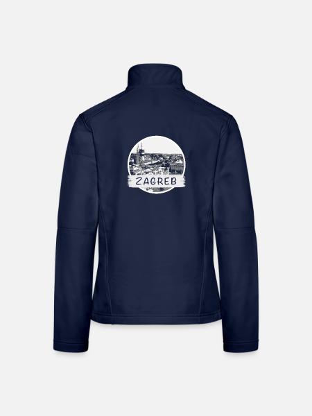 Zagreb City - Frauen Softshelljacke - Navy - Hinten
