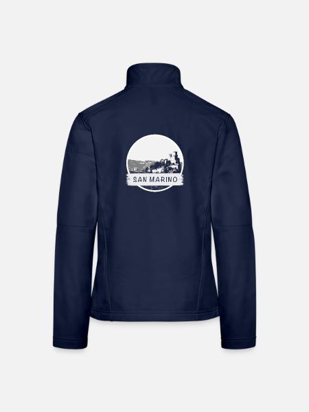 San Marino City - Frauen Softshelljacke - Navy - Hinten