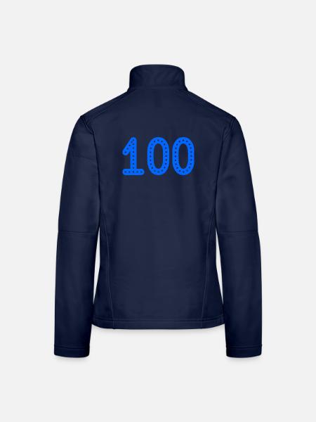 100. 100 JAHRE. 100-JÄHRIGES JUBILÄUM. 100. GEBURTSTAG - Frauen Softshelljacke - Navy
