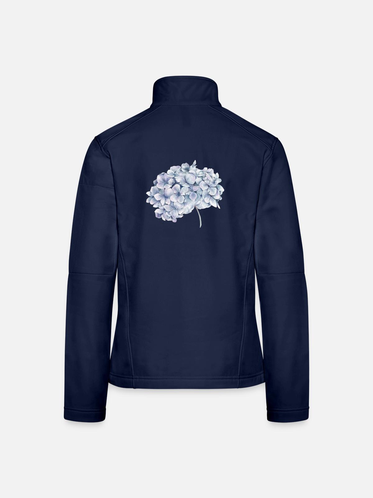 Blume - Frauen Softshelljacke - Navy - Hinten