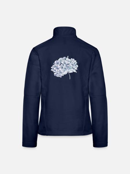 Blume - Frauen Softshelljacke - Navy - Hinten