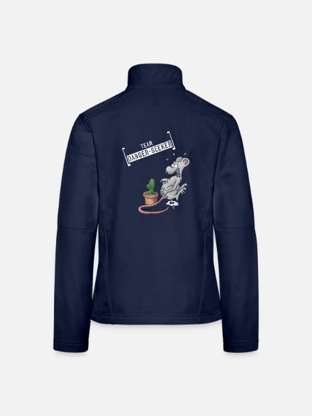 Team Danger-Seeker - Frauen Softshelljacke - Navy - Hinten
