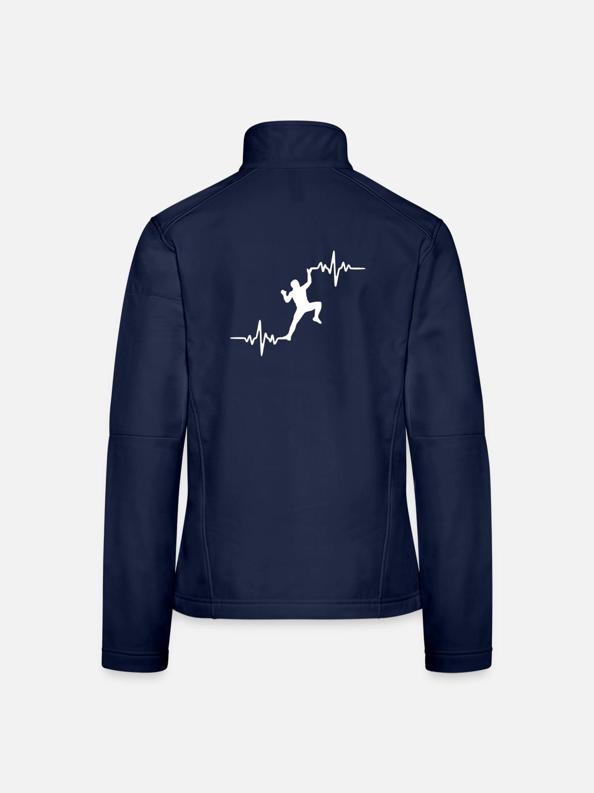 Passion Klettern - Frauen Softshelljacke - Navy - Hinten
