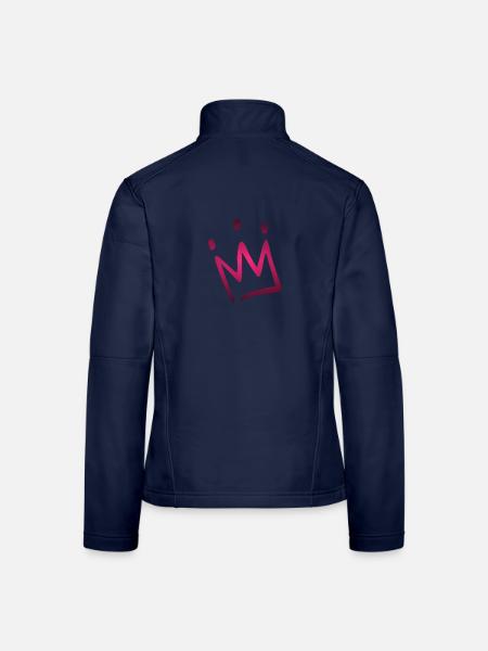 Krone Rosa - Frauen Softshelljacke - Navy - Hinten