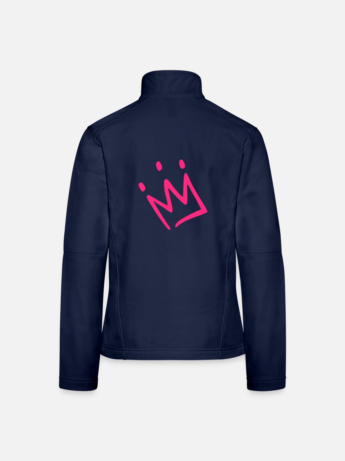 Krone Rosa - Frauen Softshelljacke - Navy - Hinten