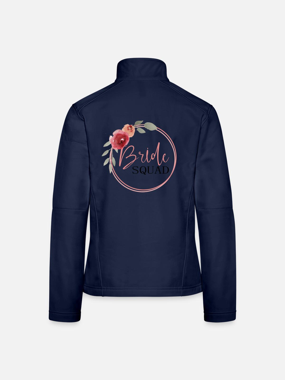 Bride Squad - Braut Squad - Frauen Softshelljacke - Navy - Hinten