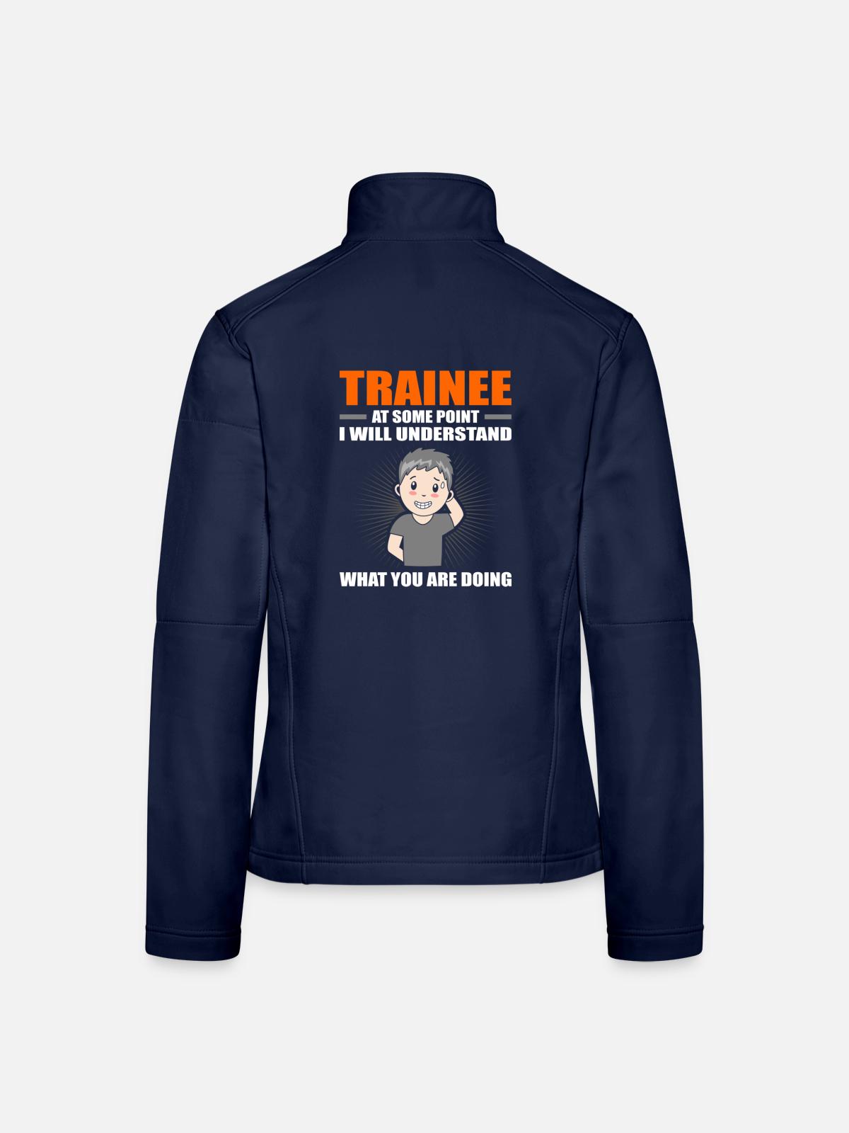 Trainee Gift - Frauen Softshelljacke - Navy - Hinten