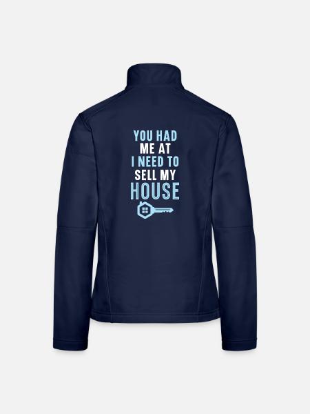 Sie hatten mich bei Ich muss mein Haus verkaufen I - Frauen Softshelljacke - Navy - Hinten