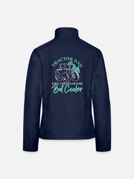 Traktor-Vater Wie ein normaler Vater, aber cooler - Frauen Softshelljacke - Navy