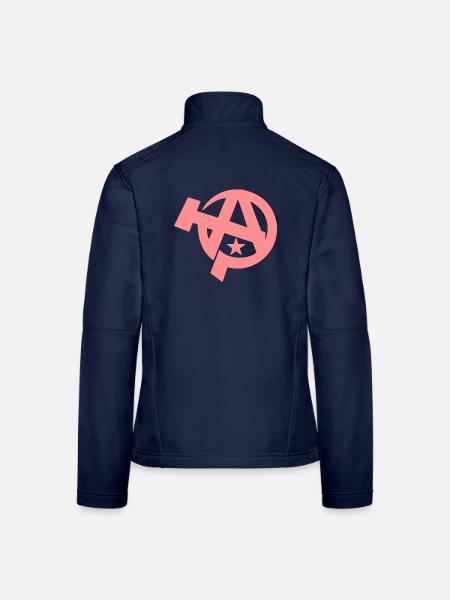 Anarchie - Frauen Softshelljacke - Navy - Hinten