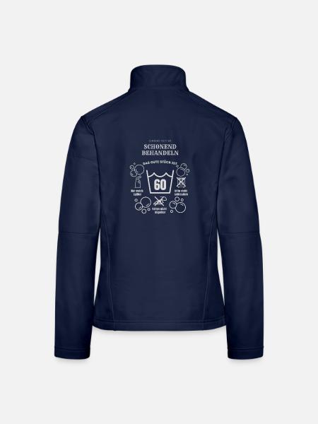 Schonend behandeln 60 Jahre Geschenk Geburtstag - Frauen Softshelljacke - Navy