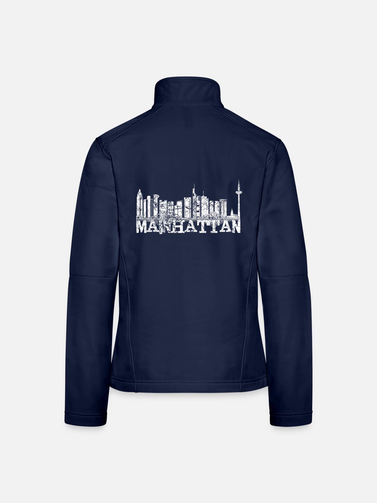 Mainhattan FFM - Frauen Softshelljacke - Navy - Hinten