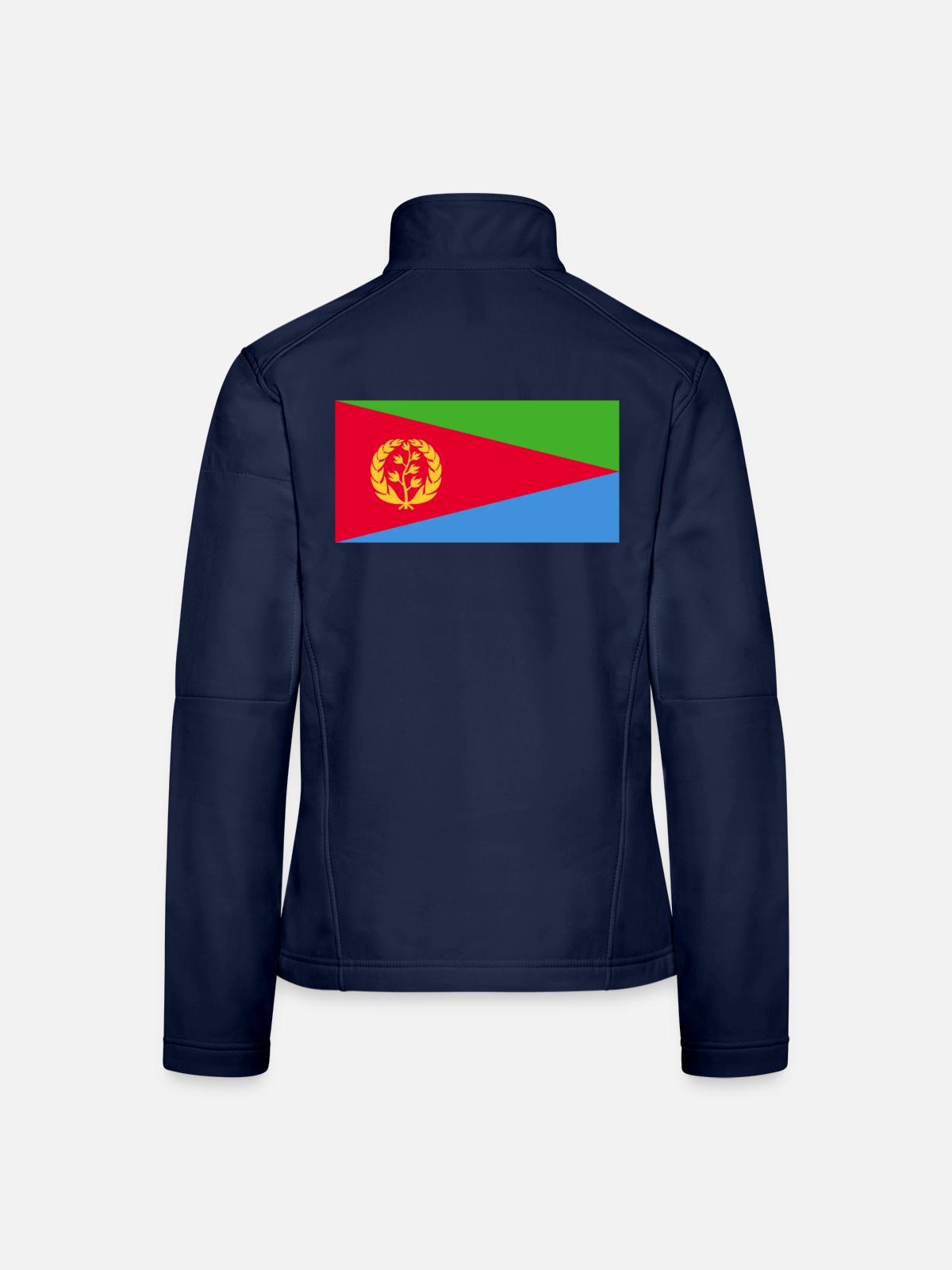 Eritrea - Frauen Softshelljacke - Navy - Hinten