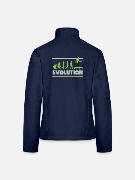 Evolution Trampoliner Trampolin Trampolinspringen - Frauen Softshelljacke - Navy - Hinten