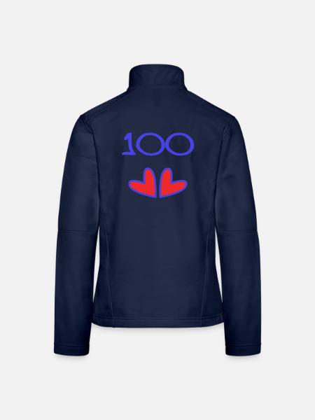 ALLES GUTE ZUM GEBURTSTAG. ALLES GUTE ZUM GEBURTSTAG. JAHRESTAG. - Frauen Softshelljacke - Navy - Hinten
