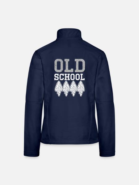 Alte Schule Antiker Pfeil Pfeilspitzenjagd - Frauen Softshelljacke - Navy - Hinten