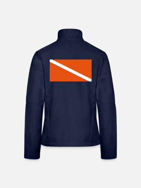 Taucherflagge AI - Frauen Softshelljacke - Navy