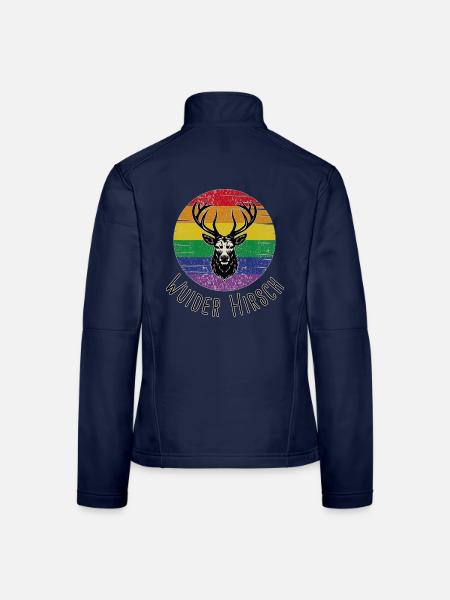 Wuider Hirsch - Frauen Softshelljacke - Navy