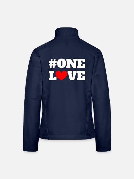 One Love - Frauen Softshelljacke - Navy