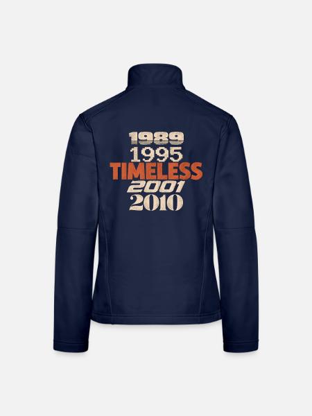 ZEITLOS — Generationen 1989–2010 - Frauen Softshelljacke - Navy