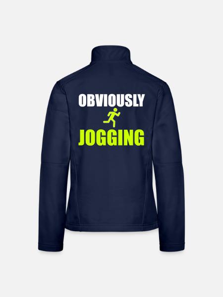 Offensichtlich Jogging-Grafik - Frauen Softshelljacke - Navy