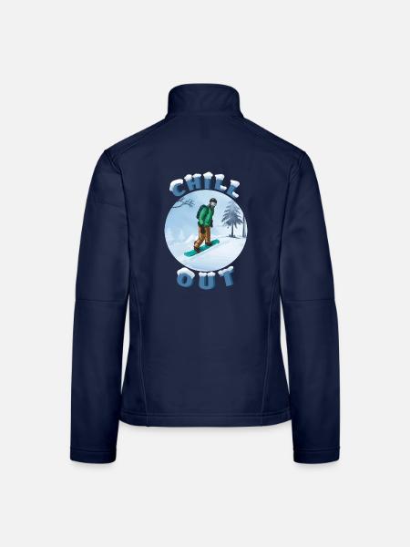 Winter Snowboarder Chill-Out - Frauen Softshelljacke - Navy