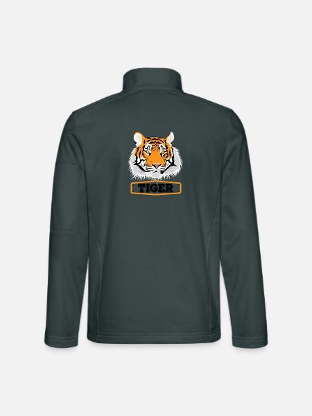 Tiger - Unisex Softshelljacke - Dunkelgrau