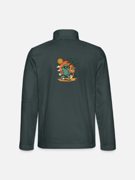 Good mood - Unisex Softshell Jacket - mouse grey - Back