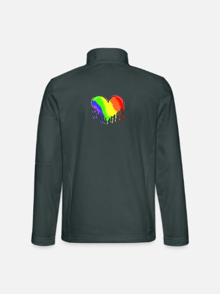 Heart - Unisex Softshell Jacket - mouse grey