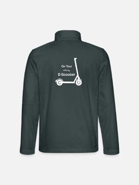 Roller E Roller E Scooter Tretroller - Unisex Softshelljacke - Dunkelgrau - Hinten