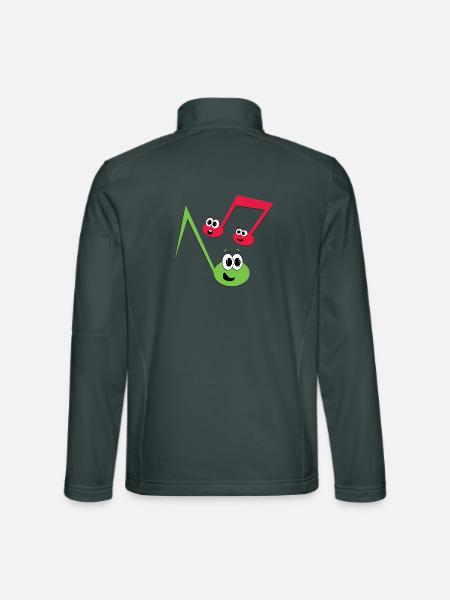 Fugly Noten - Unisex Softshelljacke - Dunkelgrau