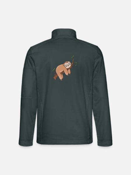 Faultier - Unisex Softshelljacke - Dunkelgrau