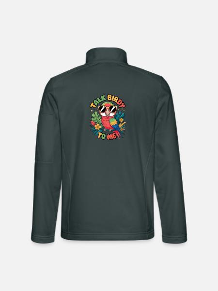 Talk Birdy To Me - Unisex Softshell Jacket - mouse grey