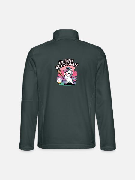 I'm Simply Un-stoppable! - Unisex Softshell Jacket - mouse grey