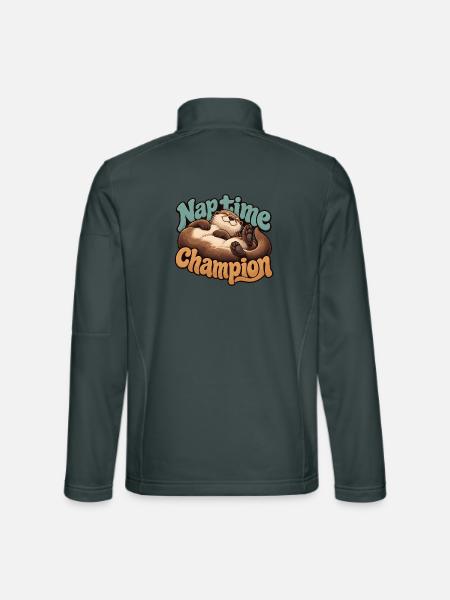 Amerikanischer Otter - Unisex Softshelljacke - Dunkelgrau - Hinten