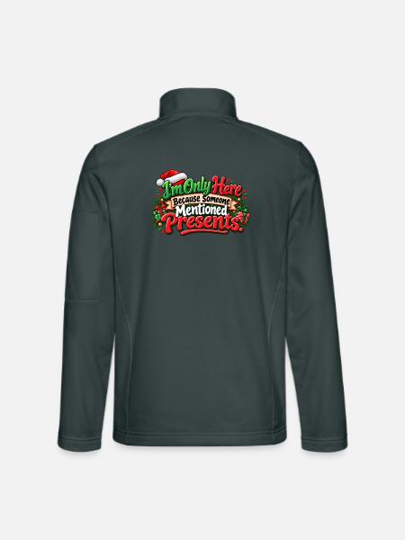 Nur hier für Geschenke - Unisex Softshelljacke - Dunkelgrau - Hinten