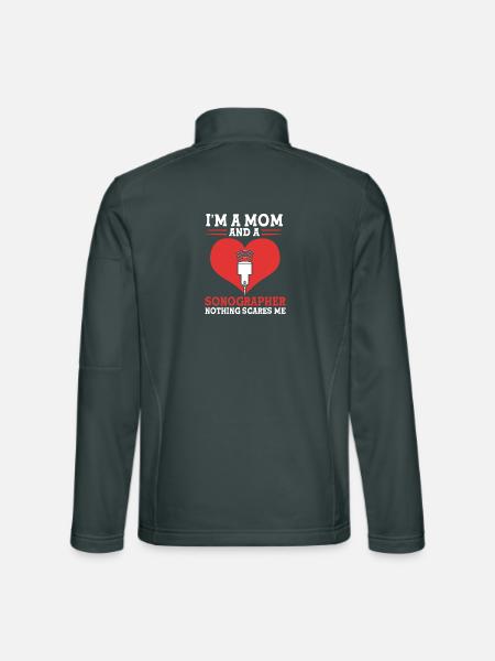Kardiographie Kardiogramm - Unisex Softshelljacke - Dunkelgrau - Hinten