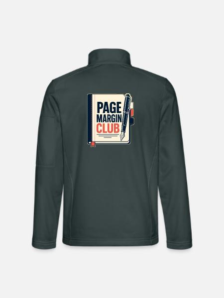 PAGE MARGIN CLUB Computer - Unisex Softshelljacke - Dunkelgrau - Hinten