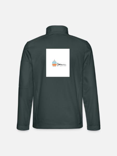 Alpine Vibes Kabelbahn - Unisex Softshelljacke - Dunkelgrau